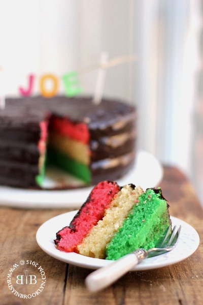 Busy in Brooklyn » Blog Archive » 3-Layer Rainbow Cookie Cake