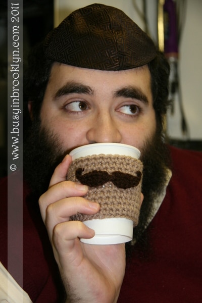 Cutest Crocheted Coffee Cup Cozy!