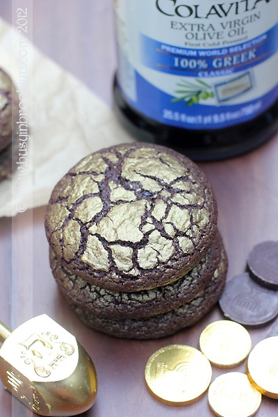 Chewy Olive Oil Crinkle Cookies