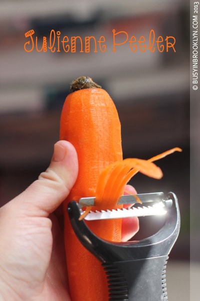 How to Use a Julienne Peeler, Tip