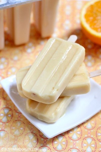 Mandarin Orange Yogurt Popsicles