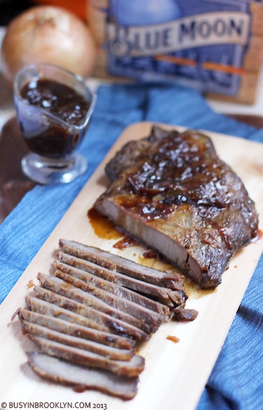 Beer Braised Brisket with Onion Gravy – Busy in Brooklyn