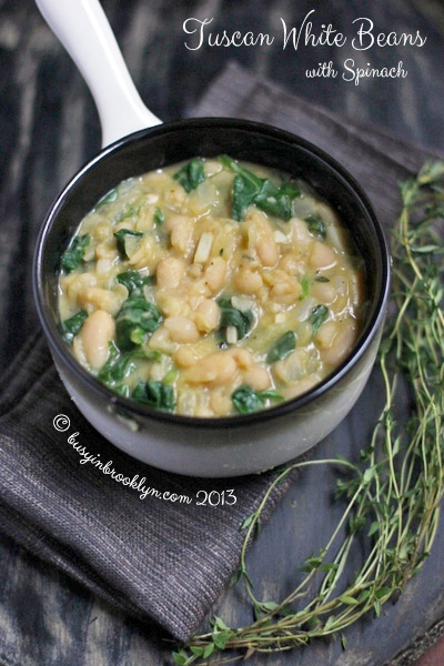 Tuscan White Beans with Spinach