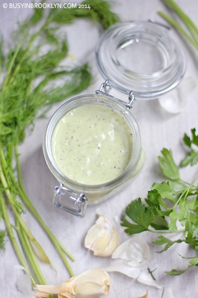 Green Goddess Salad Dressing - The Suburban Soapbox