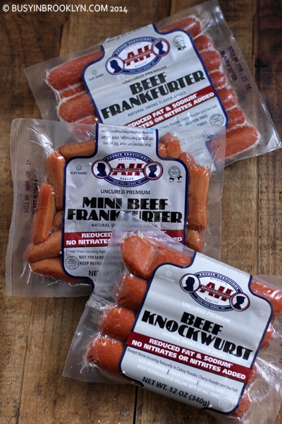 A&H Kosher Beef Hot Dogs, 7 count, 14 oz