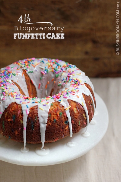 Blogoversary Funfetti Cake