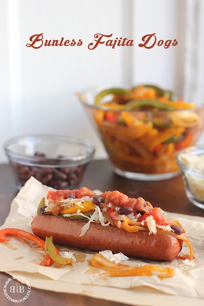 Bunless Fajita Dogs