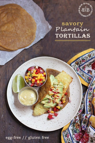 Fish Tacos with Savory Plantain Tortillas