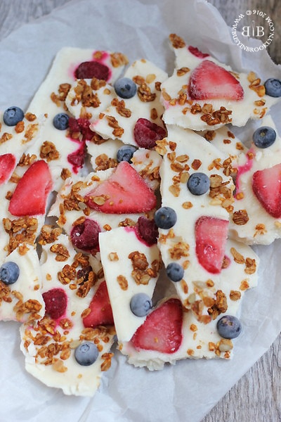 Busy in Brooklyn » Blog Archive » Mixed Berry Frozen Yogurt Bark