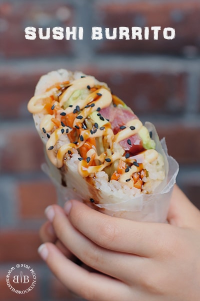 The Wax Paper Hack That Makes Rolling Sushi Burritos Easy