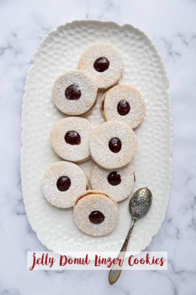 Jelly Donut Linzer Cookies
