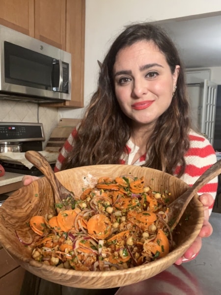 Crispy Rice Salad with Harissa & Preserved Lemon Dressing